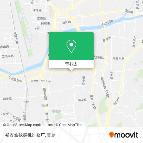 裕泰鑫挖掘机维修厂地图