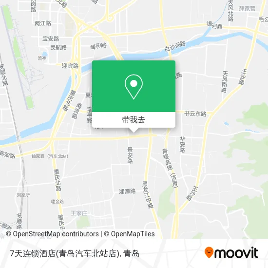 7天连锁酒店(青岛汽车北站店)地图