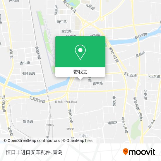 恒日丰进口叉车配件地图