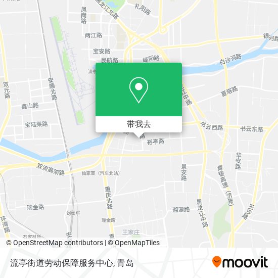 流亭街道劳动保障服务中心地图