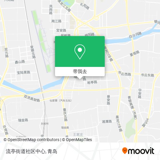 流亭街道社区中心地图