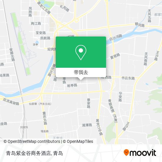 青岛紫金谷商务酒店地图