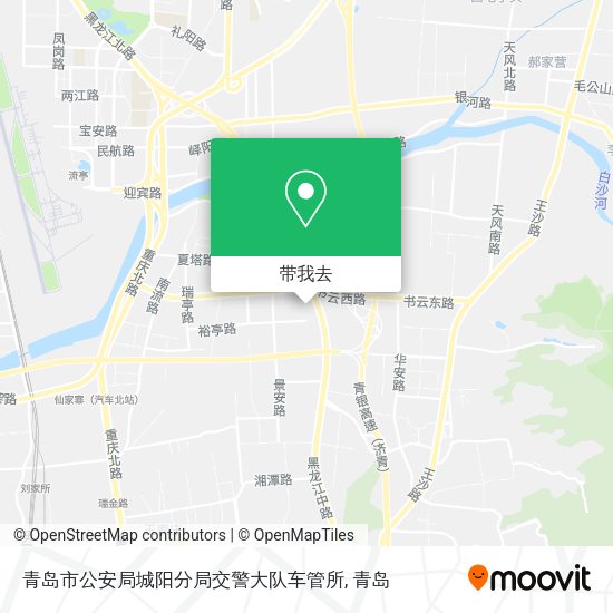 青岛市公安局城阳分局交警大队车管所地图