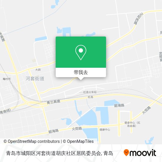 青岛市城阳区河套街道胡庆社区居民委员会地图
