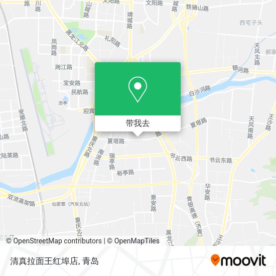 清真拉面王红埠店地图