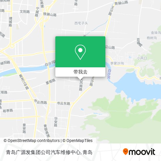 青岛广源发集团公司汽车维修中心地图