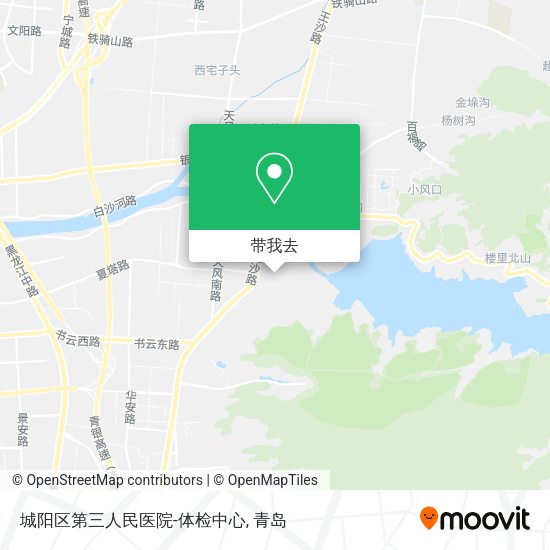 城阳区第三人民医院-体检中心地图