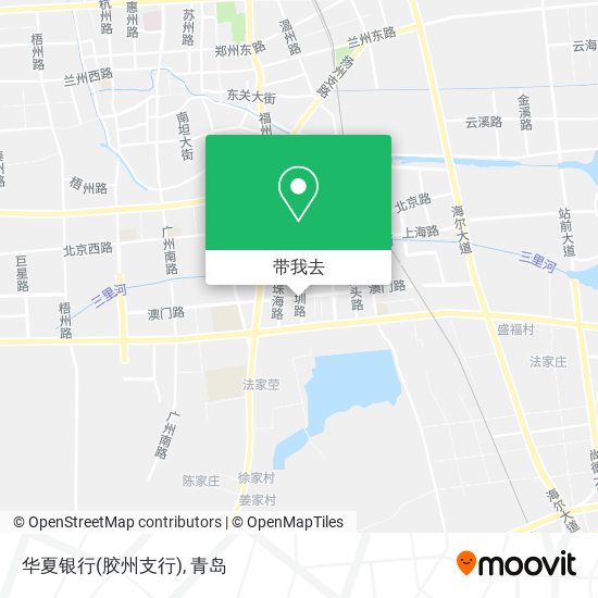 华夏银行(胶州支行)地图