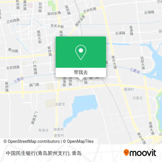 中国民生银行(青岛胶州支行)地图