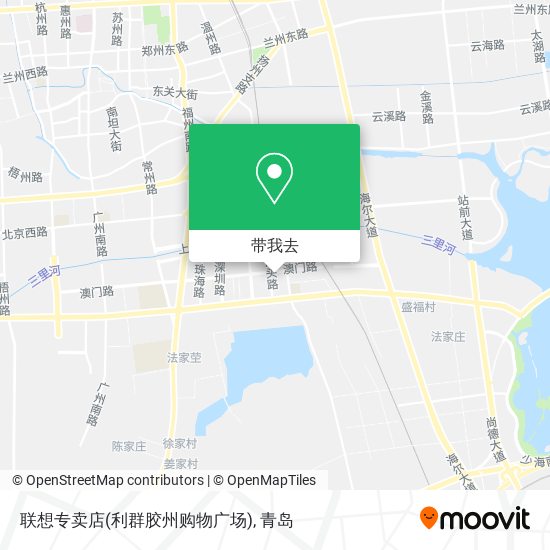 联想专卖店(利群胶州购物广场)地图