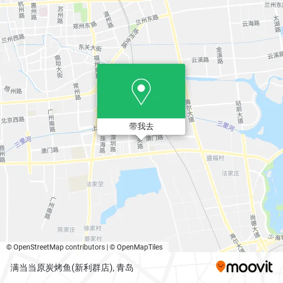 满当当原炭烤鱼(新利群店)地图
