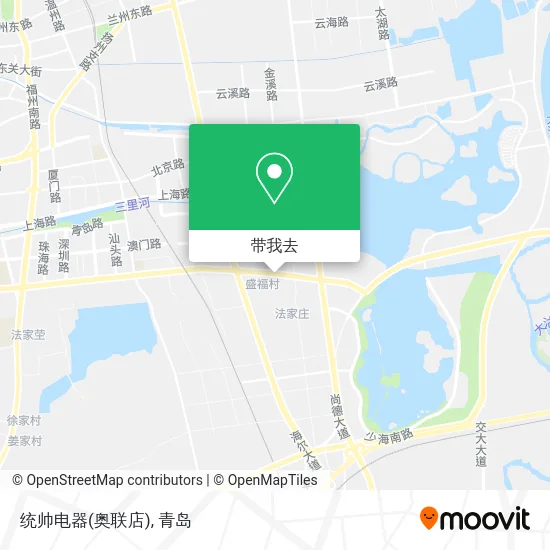 统帅电器(奥联店)地图