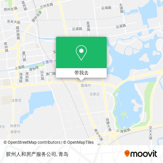 胶州人和房产服务公司地图