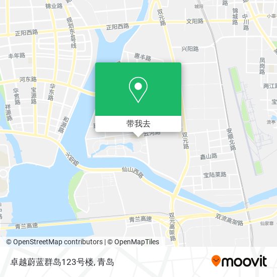 卓越蔚蓝群岛123号楼地图