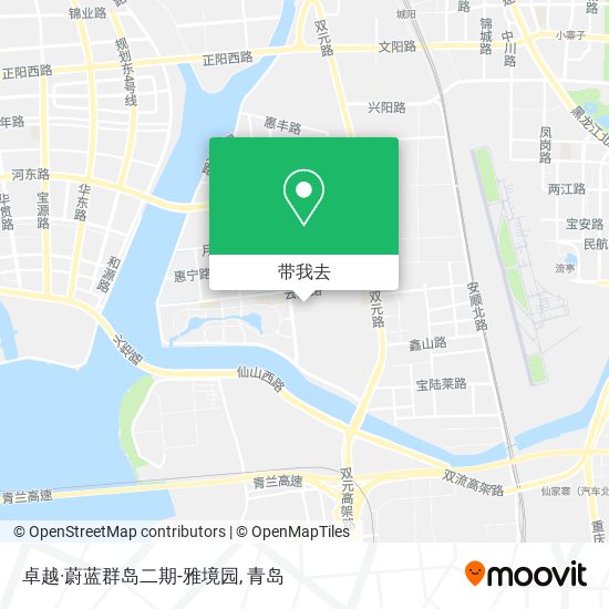 卓越·蔚蓝群岛二期-雅境园地图