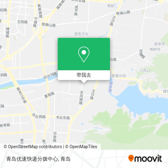 青岛优速快递分拨中心地图