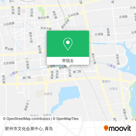 胶州市文化会展中心地图