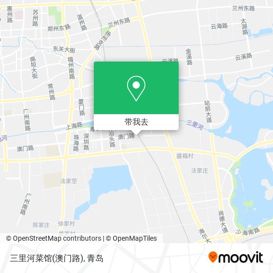 三里河菜馆(澳门路)地图