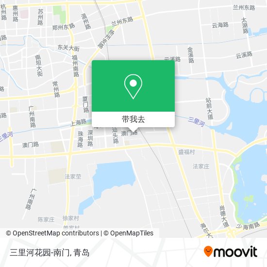 三里河花园-南门地图