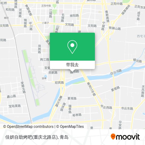 佳妍自助烤吧(重庆北路店)地图