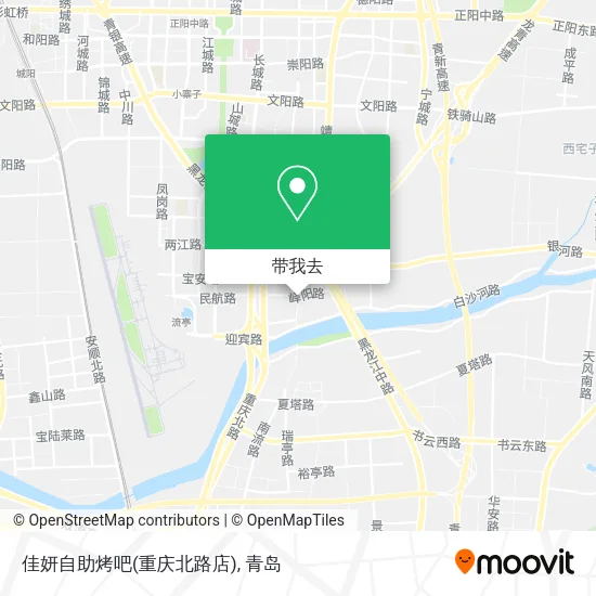 佳妍自助烤吧(重庆北路店)地图