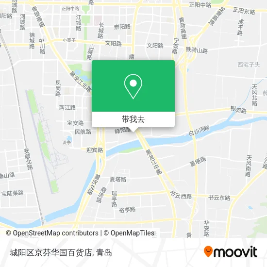 城阳区京芬华国百货店地图