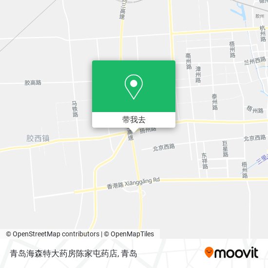 青岛海森特大药房陈家屯药店地图