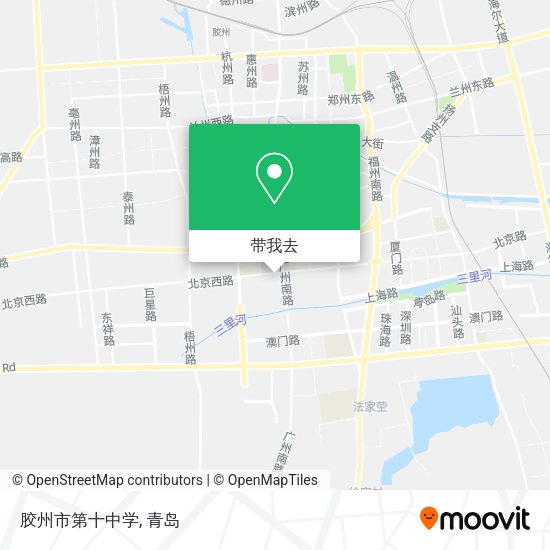 胶州市第十中学地图