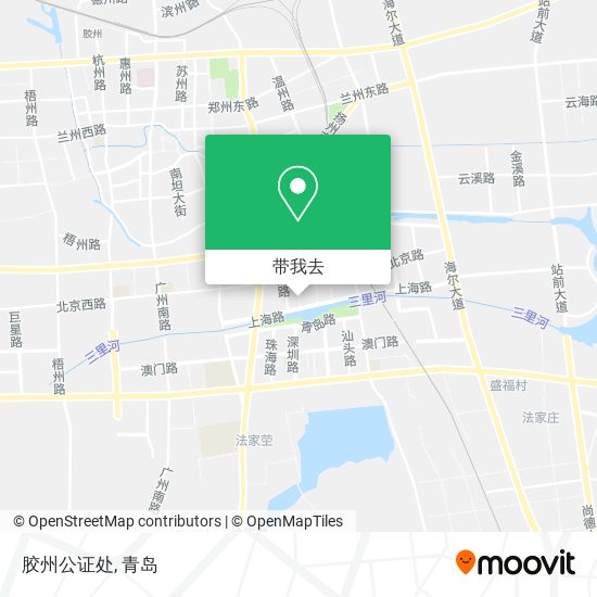 胶州公证处地图