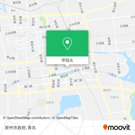 胶州市政府地图