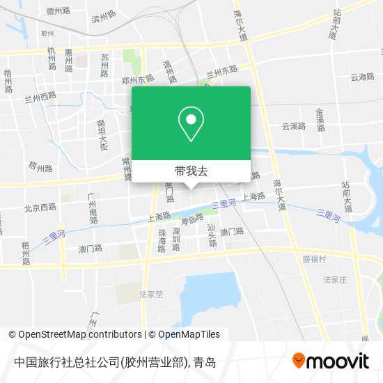 中国旅行社总社公司(胶州营业部)地图