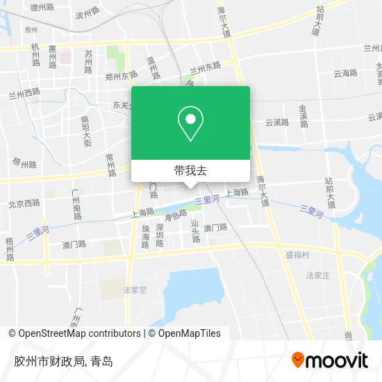 胶州市财政局地图