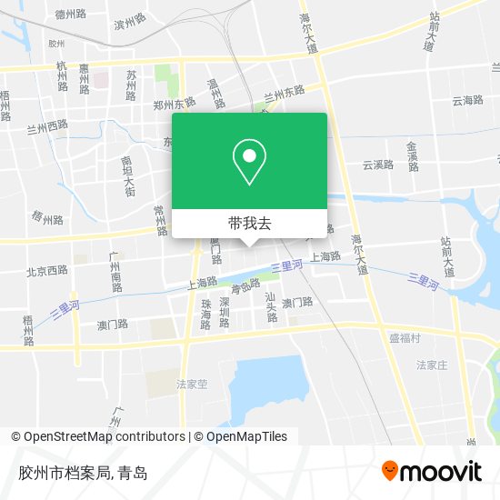 胶州市档案局地图