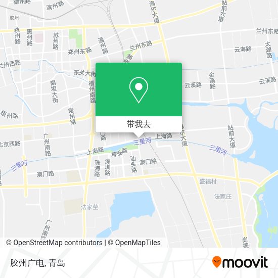胶州广电地图