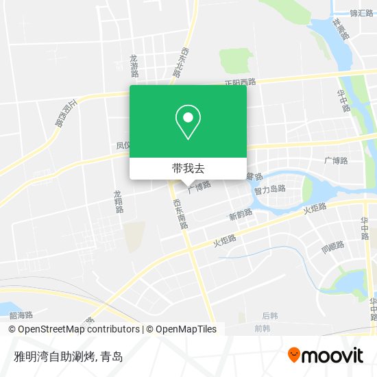 雅明湾自助涮烤地图