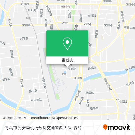 青岛市公安局机场分局交通警察大队地图