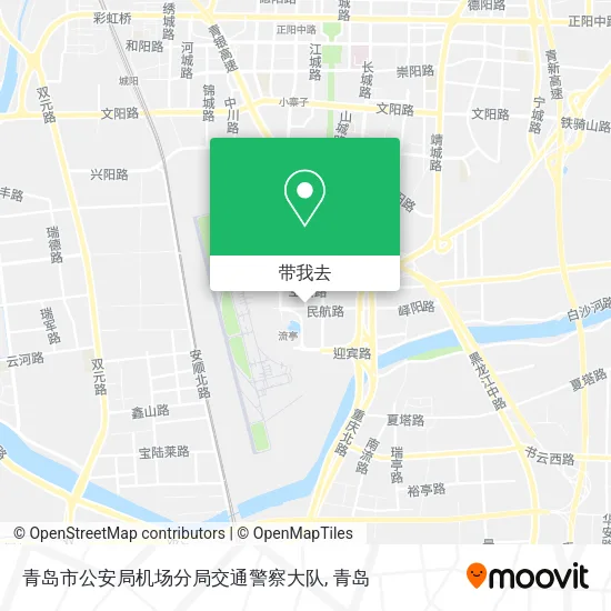 青岛市公安局机场分局交通警察大队地图