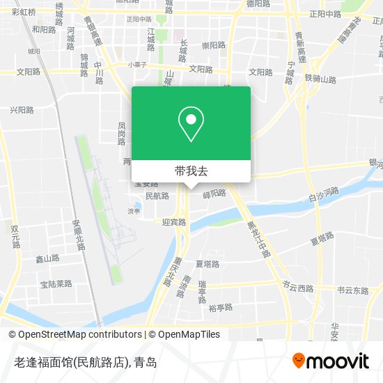 老逢福面馆(民航路店)地图