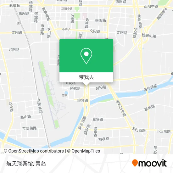 航天翔宾馆地图