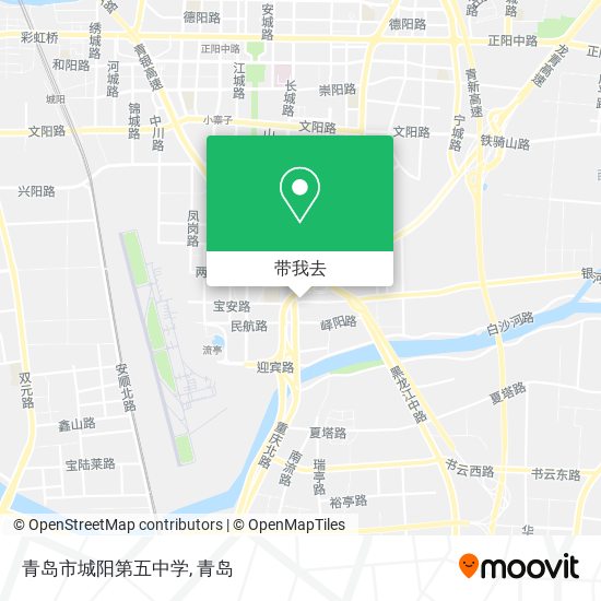 青岛市城阳第五中学地图