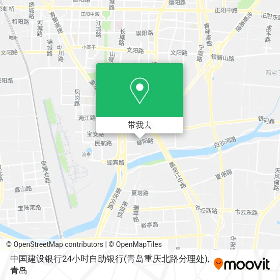 中国建设银行24小时自助银行(青岛重庆北路分理处)地图