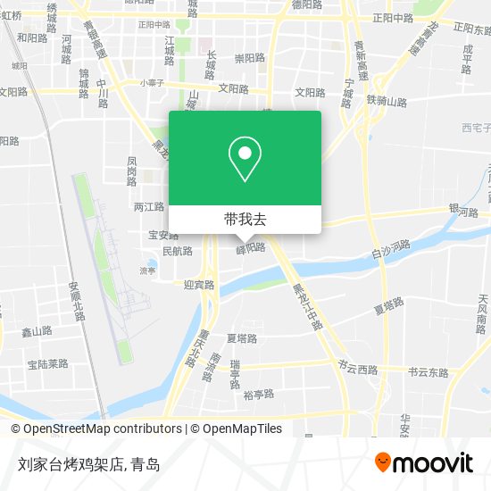 刘家台烤鸡架店地图