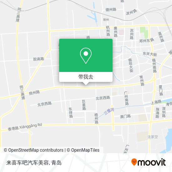 来喜车吧汽车美容地图