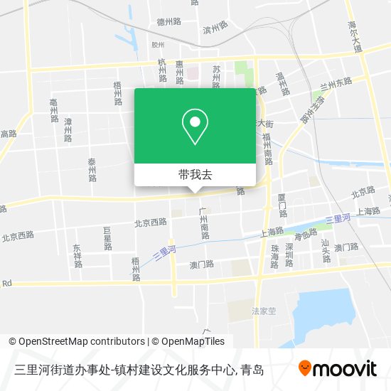 三里河街道办事处-镇村建设文化服务中心地图