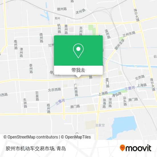 胶州市机动车交易市场地图
