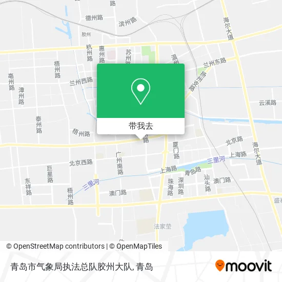 青岛市气象局执法总队胶州大队地图