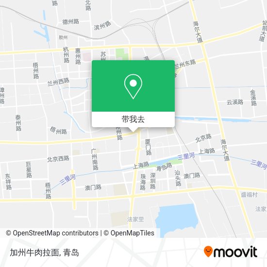 加州牛肉拉面地图