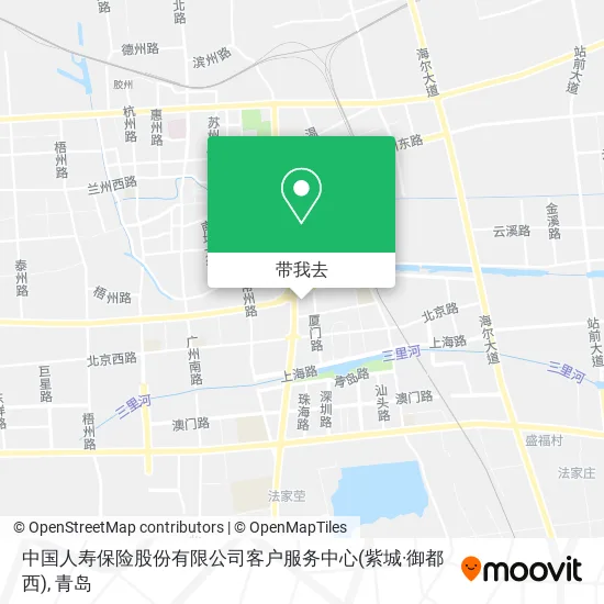 中国人寿保险股份有限公司客户服务中心(紫城·御都西)地图