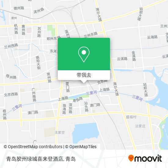 青岛胶州绿城喜来登酒店地图