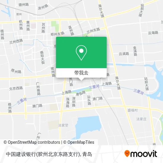 中国建设银行(胶州北京东路支行)地图